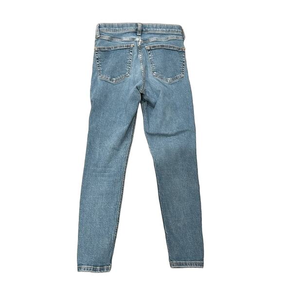 Topshop Women's Jamie High Waist Skinny Jeans Light Blue Size 28 - Picture 3 of 10